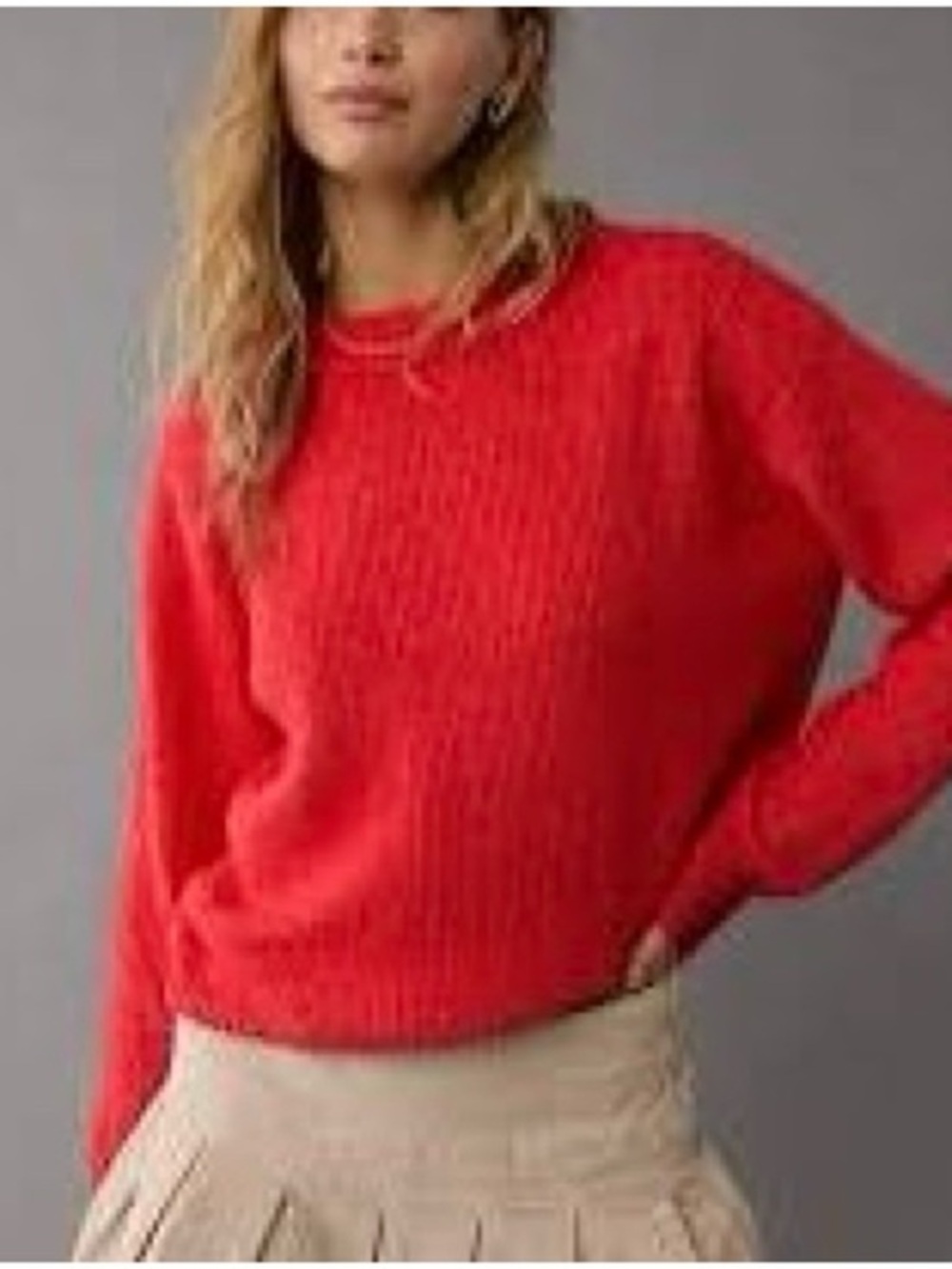 NWT American Eagle Whoa So Soft Crew Neck Sweater Size M